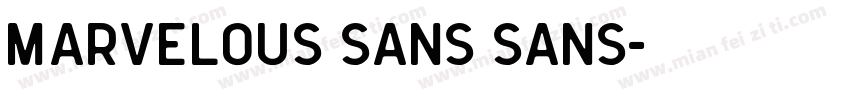 Marvelous Sans Sans字体转换